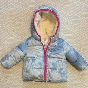 GAP Blue and Pink Hooded Jacket